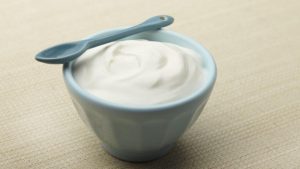 bowl of yogurt