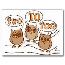 To Too and Two